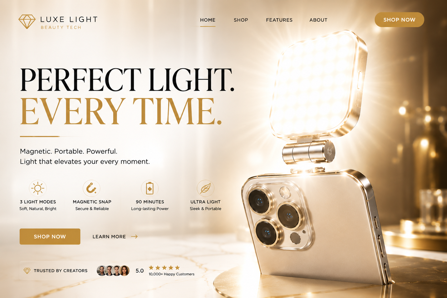 Creator Glow Magnetic Selfie Light
