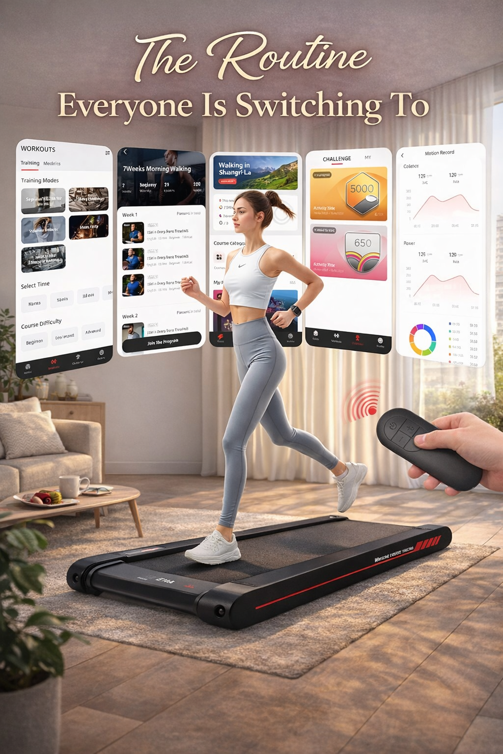 Sperax Under-Desk Walking Pad Routine