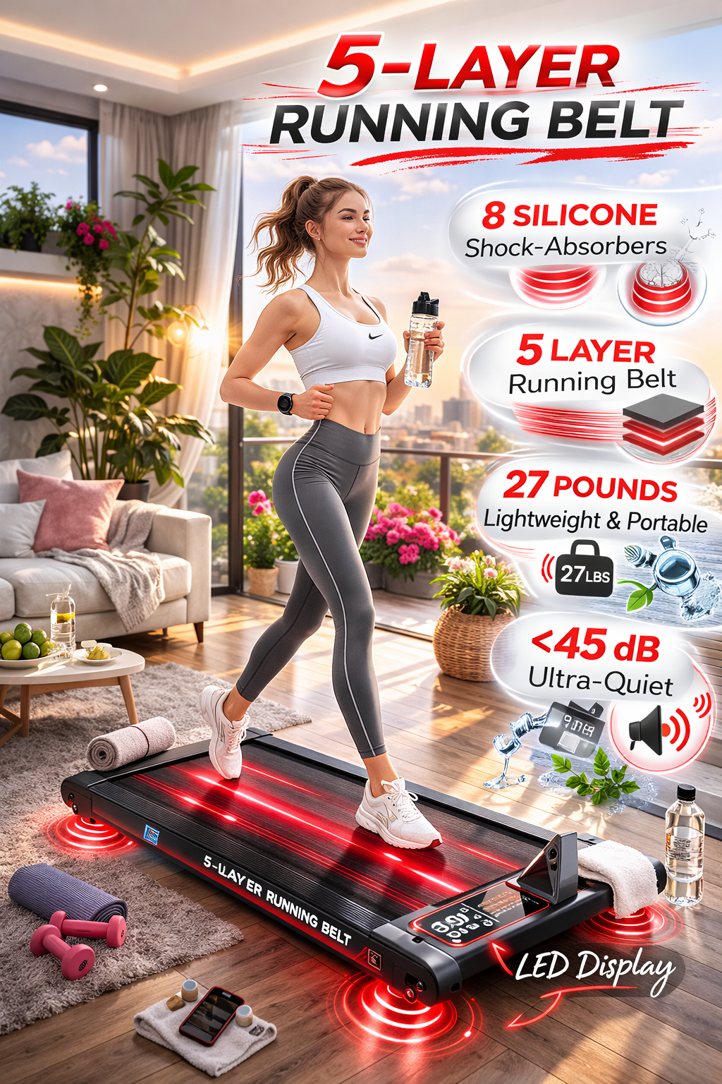 Sperax Under-Desk Walking Pad Routine