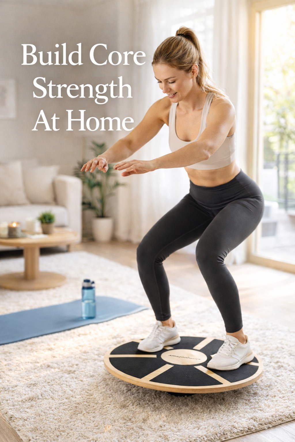 Amazon Basics Wood Wobble Balance Trainer Board