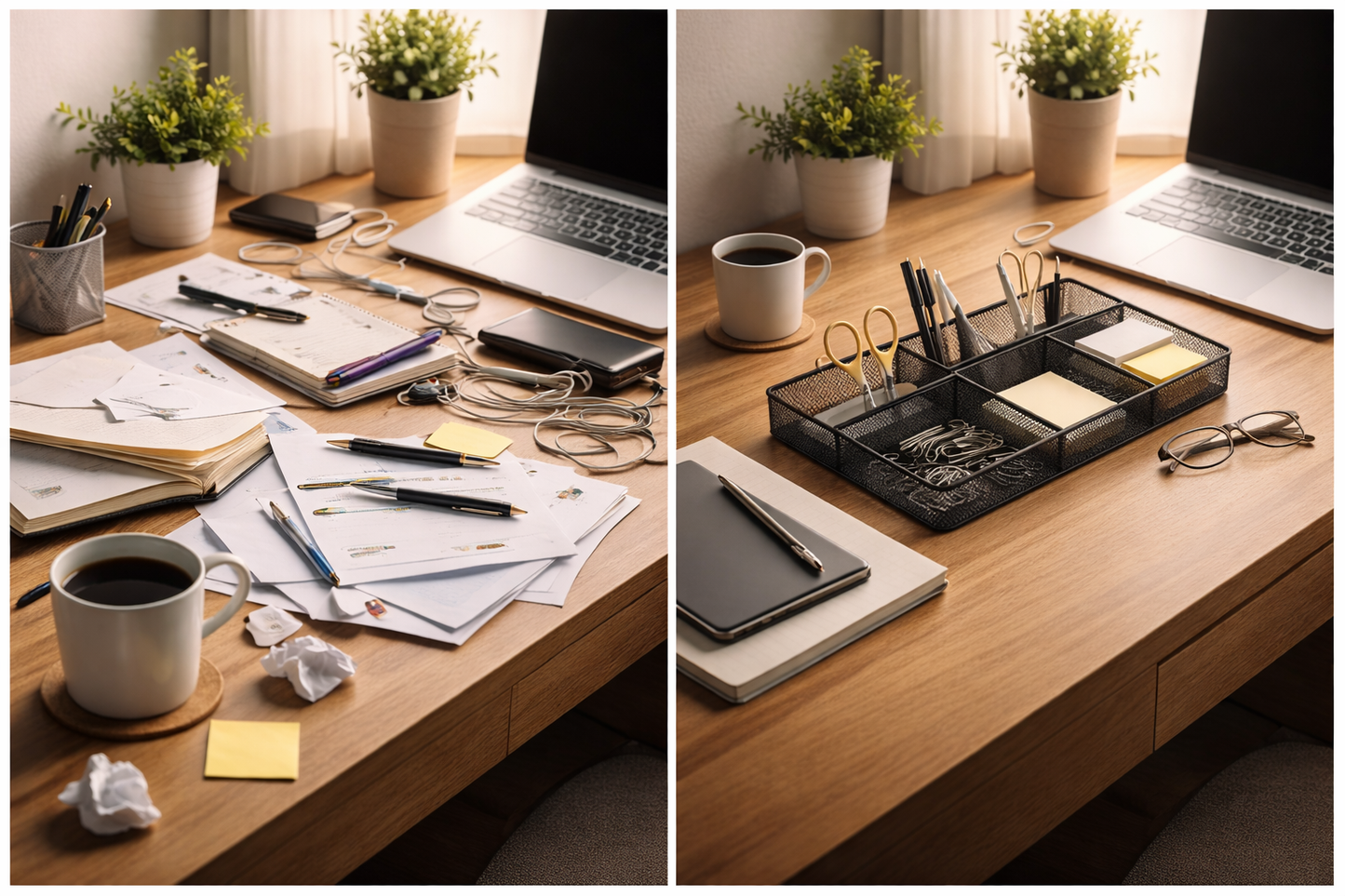 Amazon Basics Metal Mesh Desk Organizer