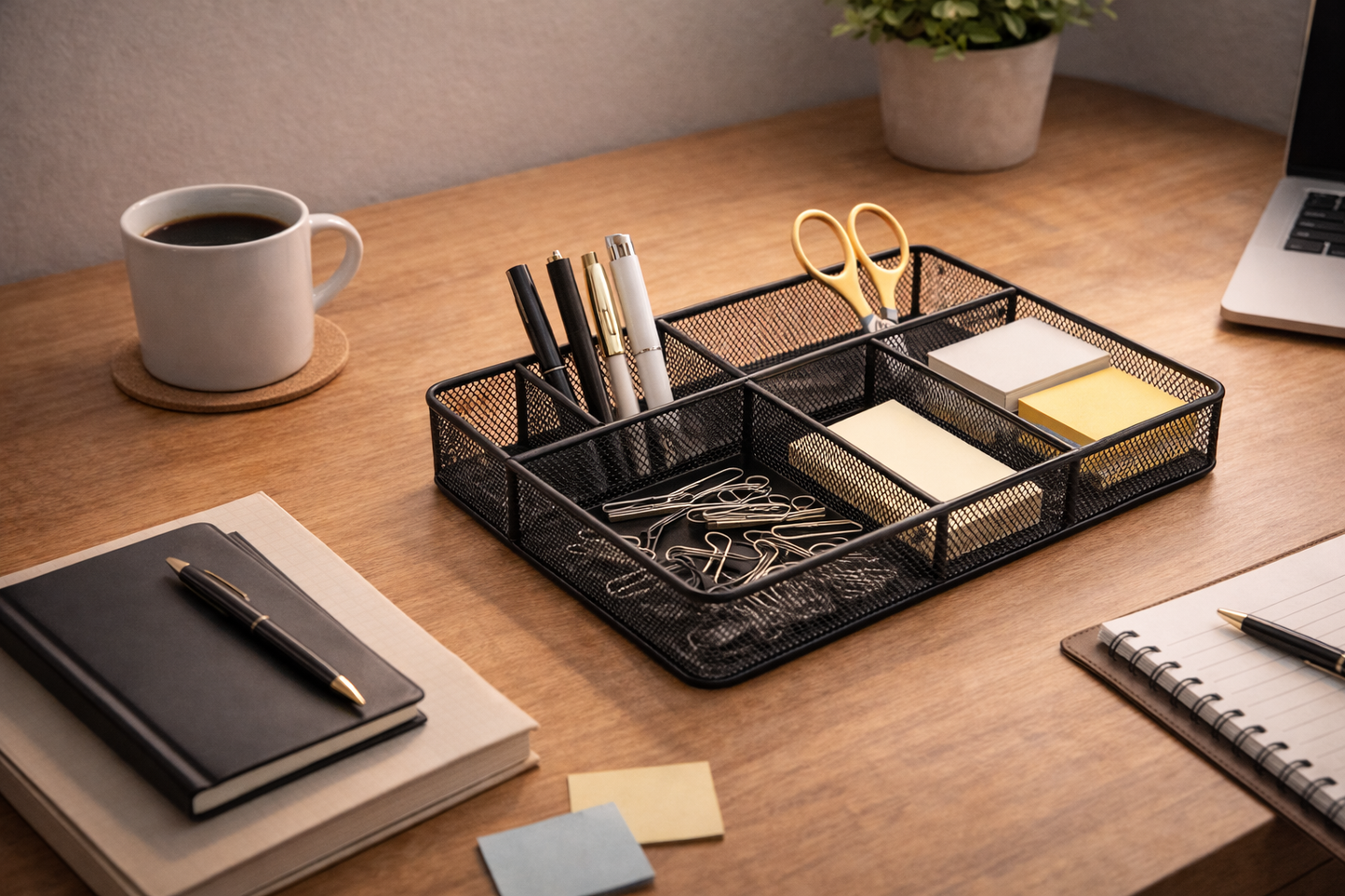 Amazon Basics Metal Mesh Desk Organizer