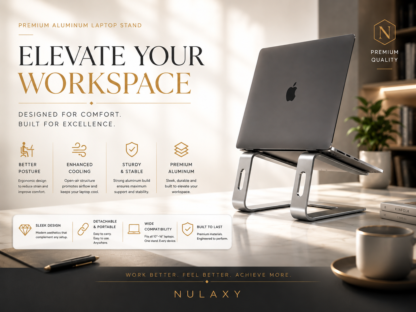 Elevated Focus Laptop Stand