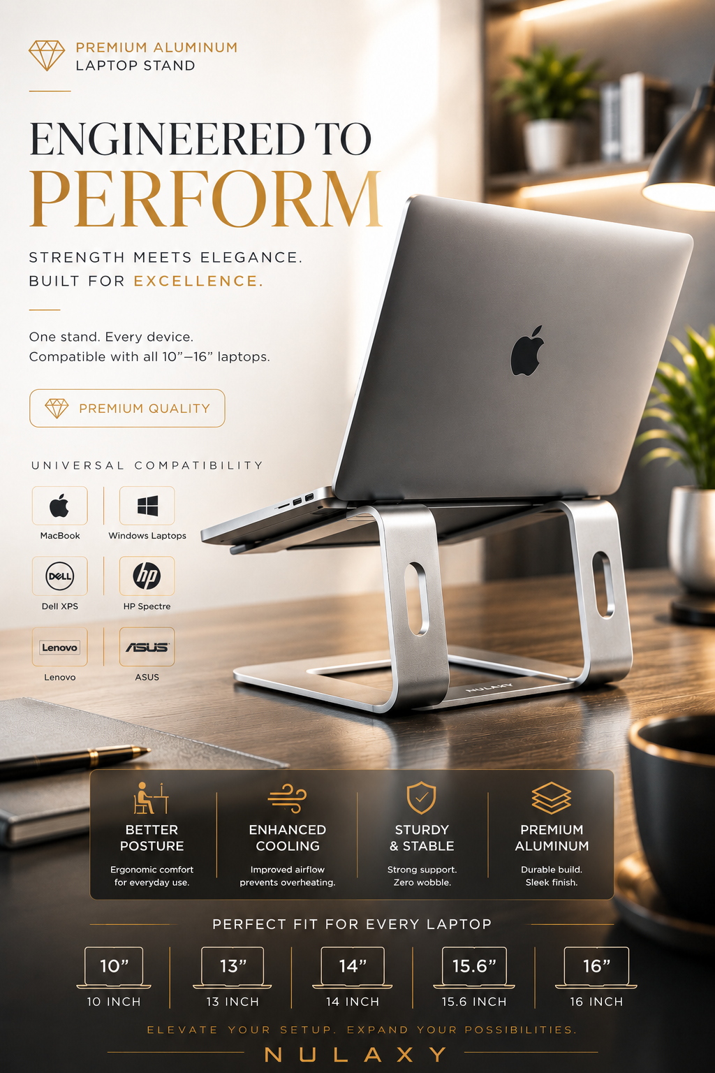 Elevated Focus Laptop Stand