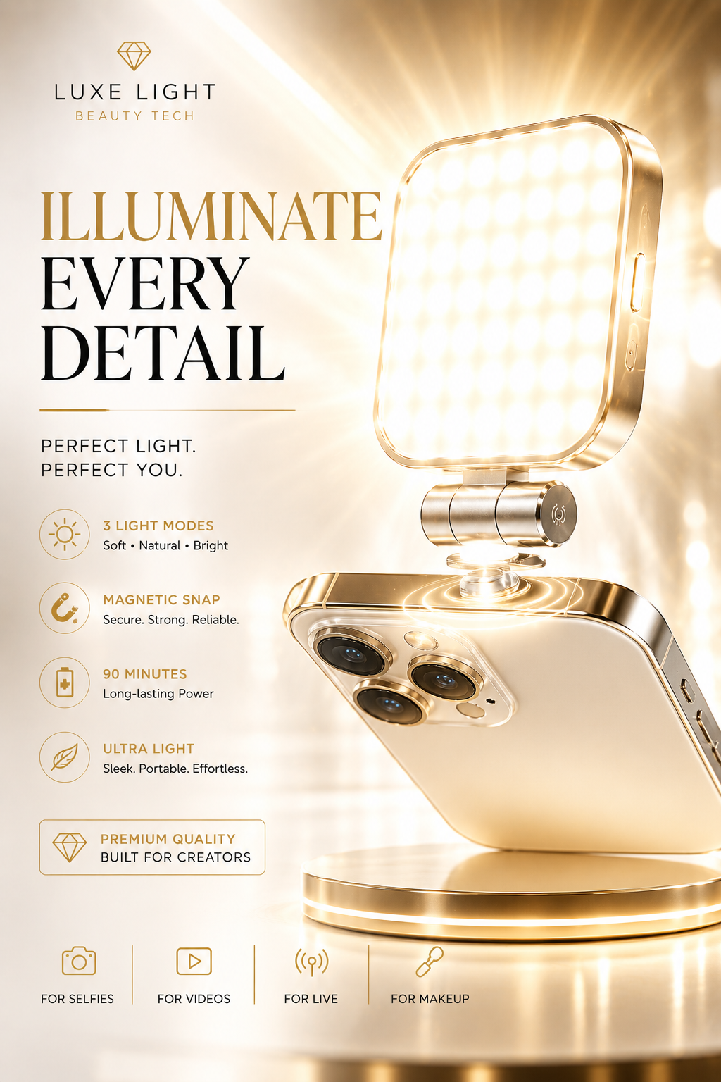 Creator Glow Magnetic Selfie Light