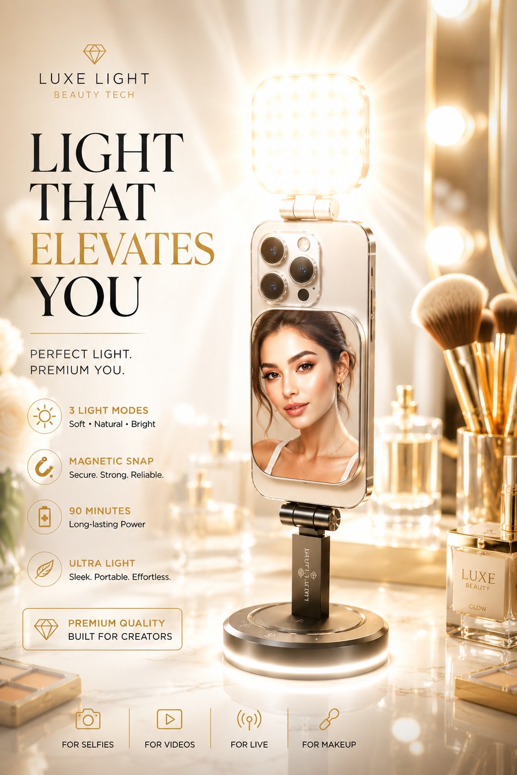 Creator Glow Magnetic Selfie Light