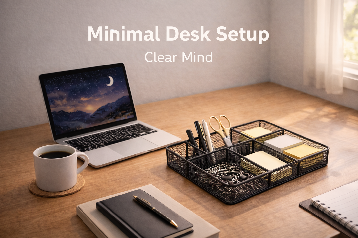Amazon Basics Metal Mesh Desk Organizer