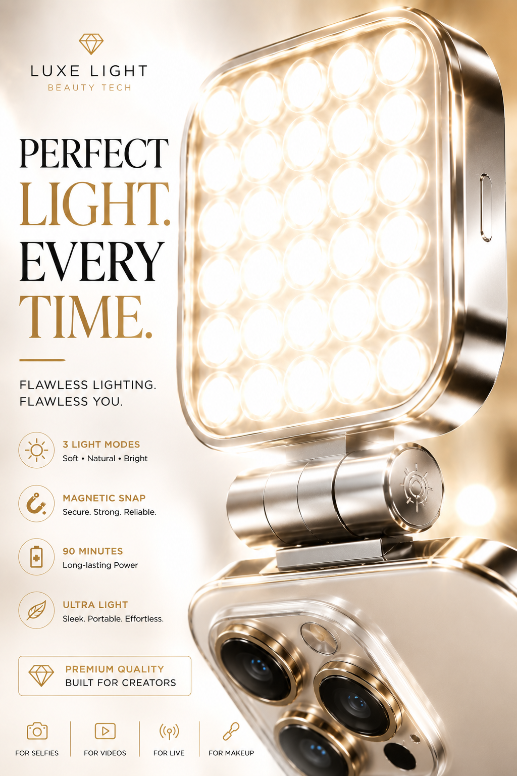 Creator Glow Magnetic Selfie Light