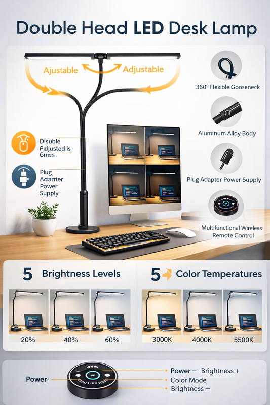 LED Desk Lamp for Office Home